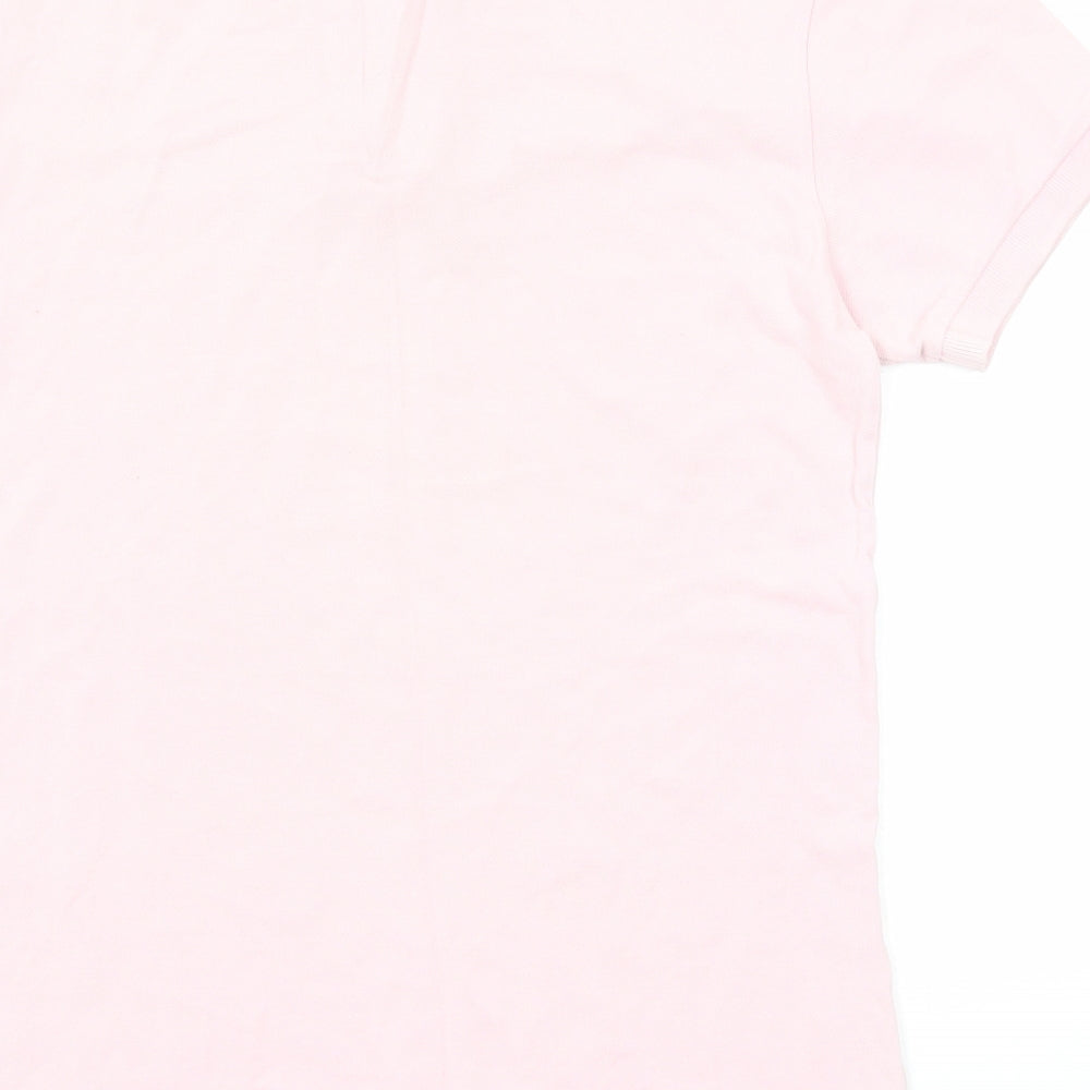 Polo Ralph Lauren Mens Pink Cotton Polo Size S Collared Button