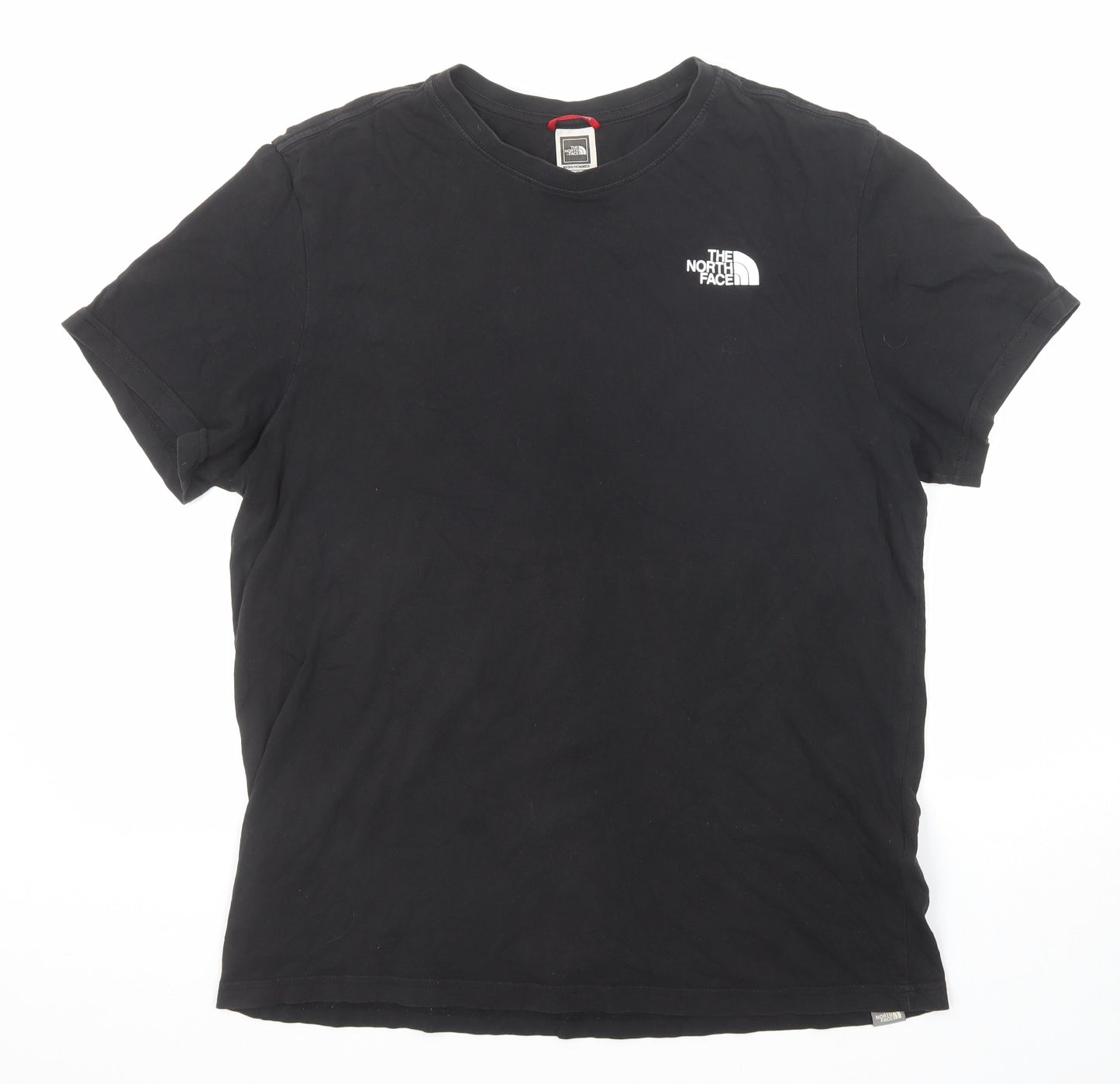The North Face Mens Black Cotton T-Shirt Size L Round Neck