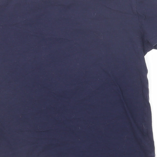 Gap Girls Blue Cotton Basic T-Shirt Size M Round Neck Pullover - New York