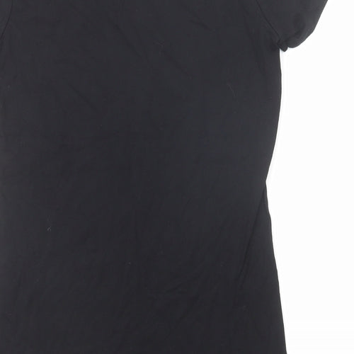 Bella + Canvas Womens Black Cotton Basic T-Shirt Size M Round Neck - Gin Girl Christmas Slogan