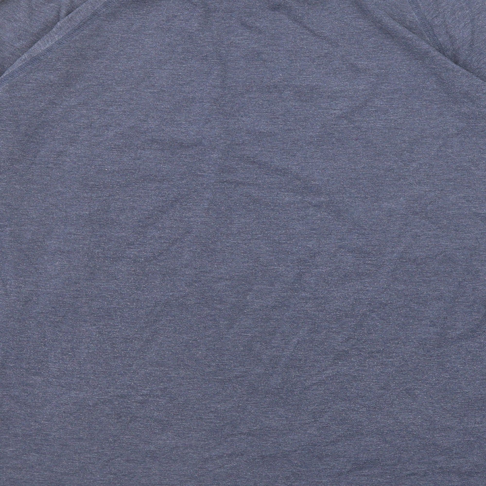 NEXT Womens Blue Cotton Basic T-Shirt Size 14 Boat Neck - Rainbow Heart