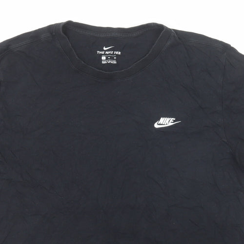 Nike Mens Black Cotton T-Shirt Size XL Round Neck
