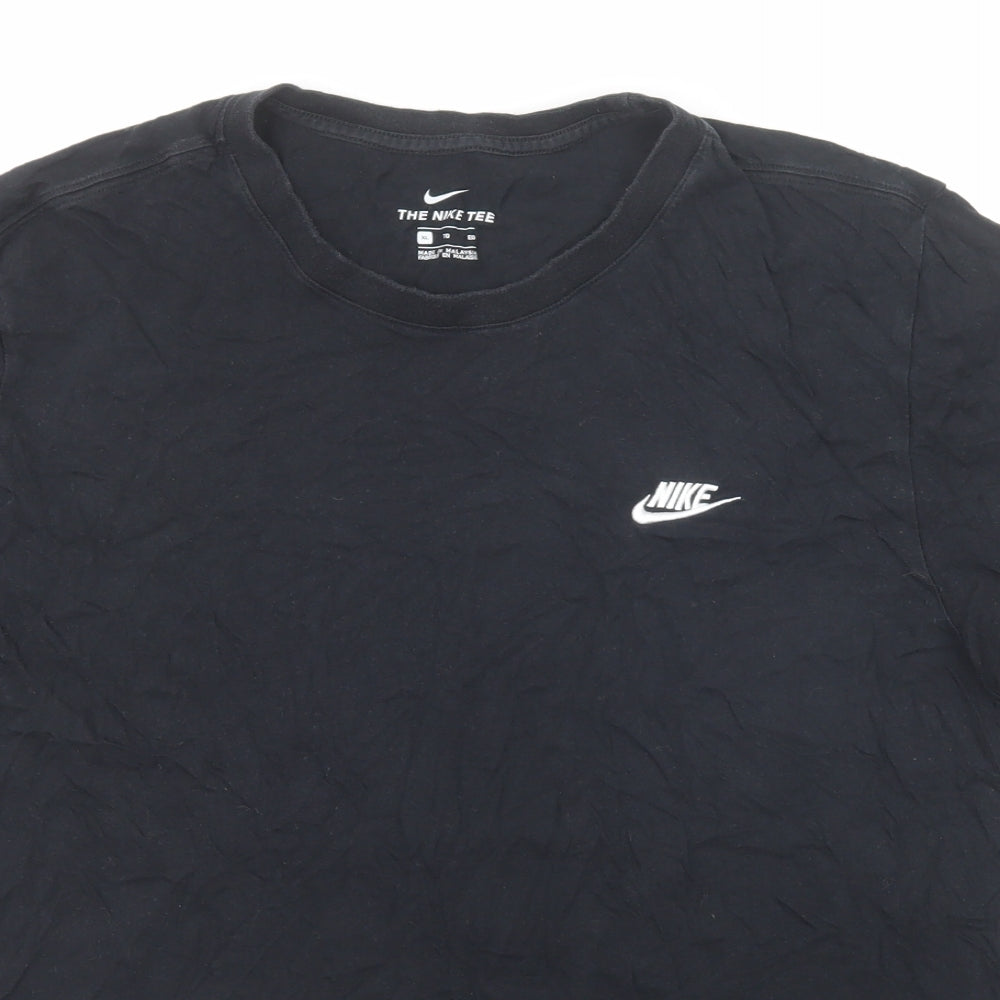 Nike Mens Black Cotton T-Shirt Size XL Round Neck