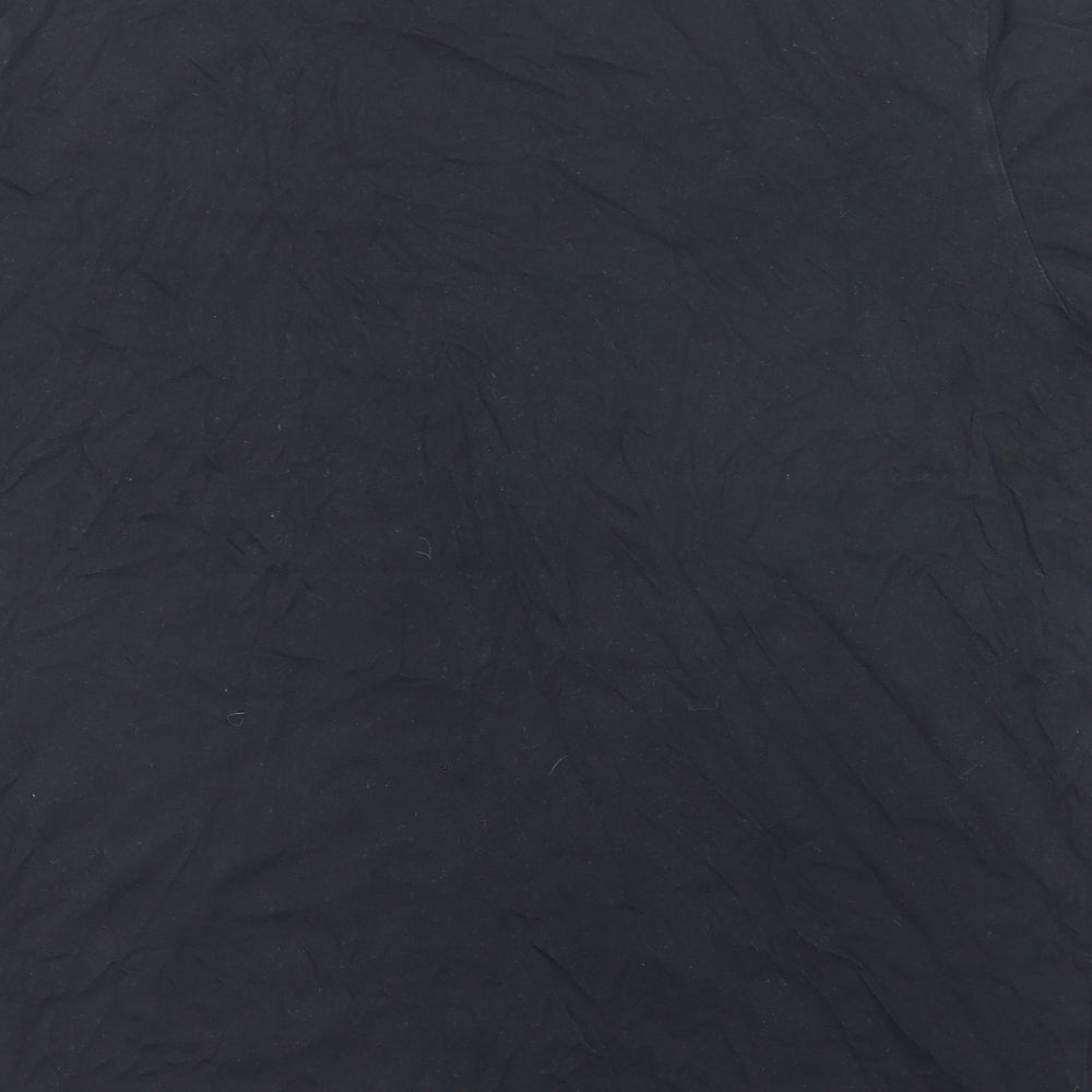 Nike Mens Black Cotton T-Shirt Size XL Round Neck
