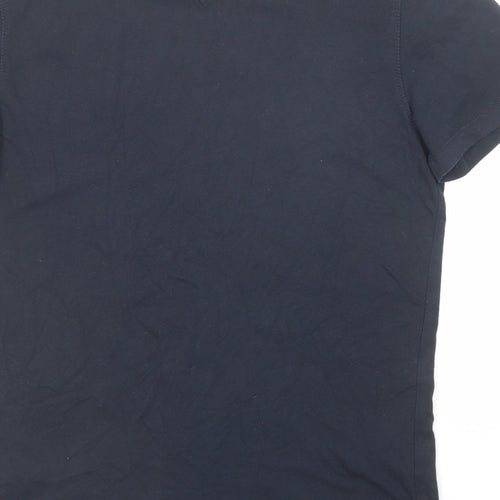 Tommy Hilfiger Boys Blue Cotton Basic T-Shirt Size 14 Years Round Neck Pullover