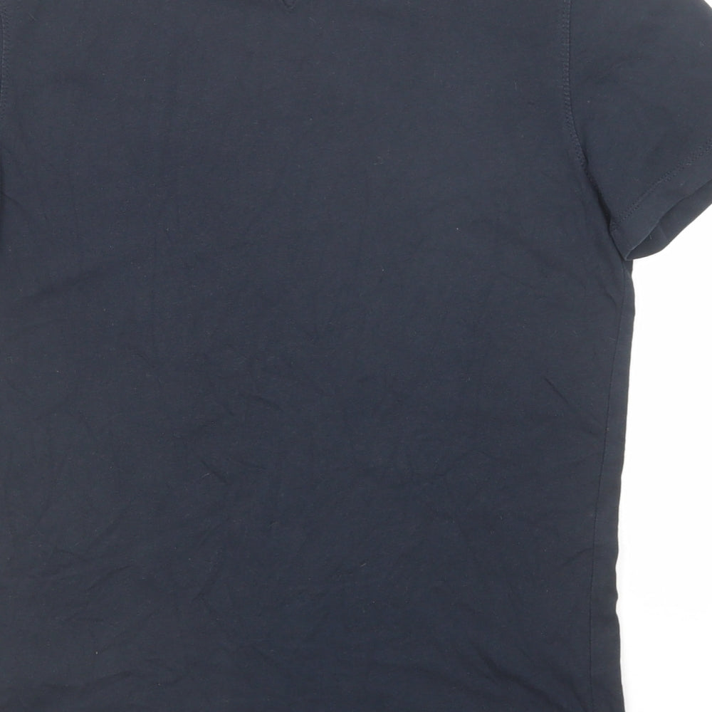Tommy Hilfiger Boys Blue Cotton Basic T-Shirt Size 14 Years Round Neck Pullover