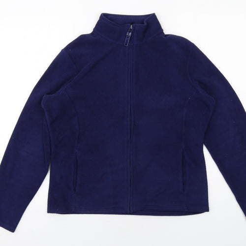 Marks and Spencer Womens Blue Jacket Size 14 Zip