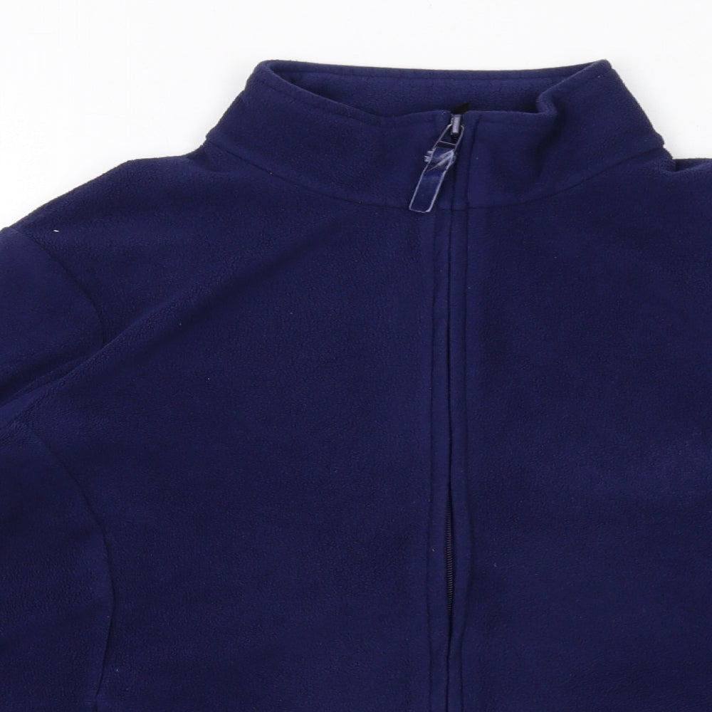 Marks and Spencer Womens Blue Jacket Size 14 Zip