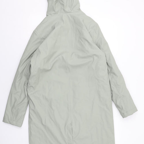 Marks and Spencer Womens Green Rain Coat Coat Size 10 Zip