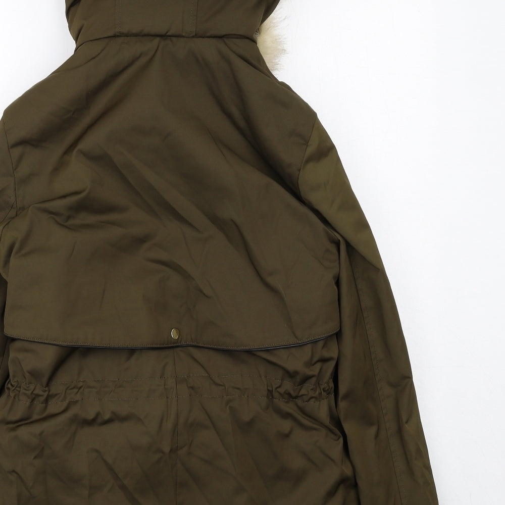 Zara Womens Green Jacket Size S Zip