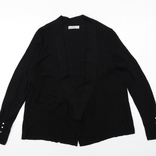 Per Una Womens Black V-Neck Viscose Cardigan Jumper Size 18