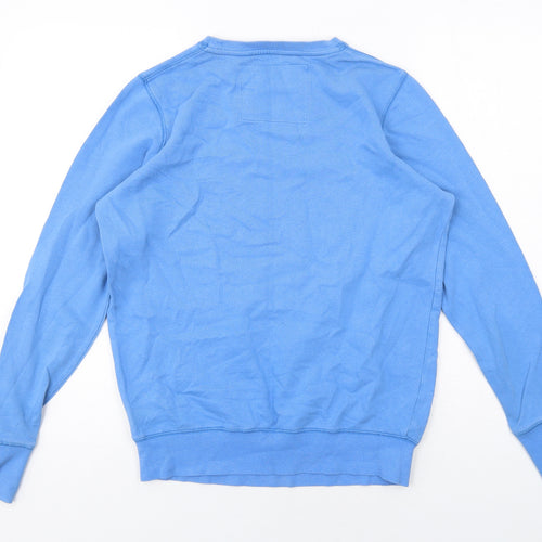 Cinch Womens Blue Cotton Pullover Sweatshirt Size 12 Pullover