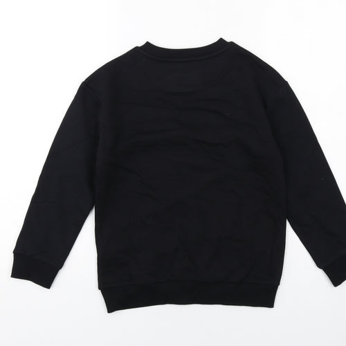 Stranger Things Boys Black Cotton Pullover Sweatshirt Size 8-9 Years Pullover - Stranger Things