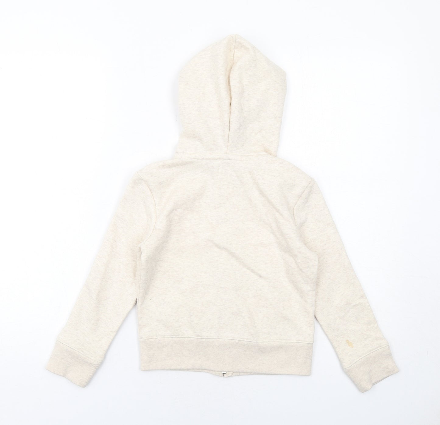 Gap Girls Ivory Paisley Cotton Full Zip Hoodie Size 6-7 Years Zip