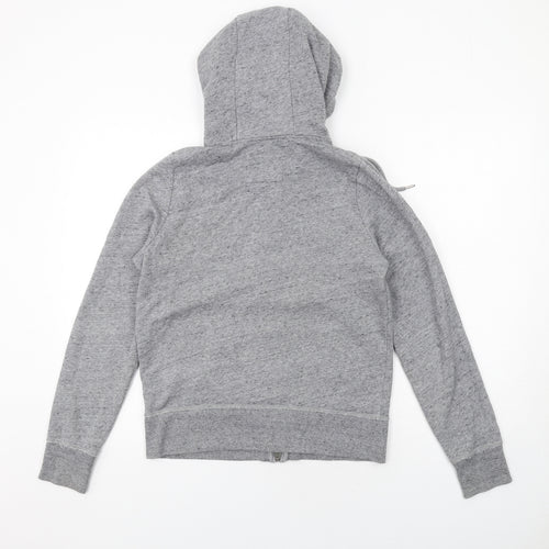 Abercrombie & Fitch Womens Grey Cotton Full Zip Hoodie Size M Zip