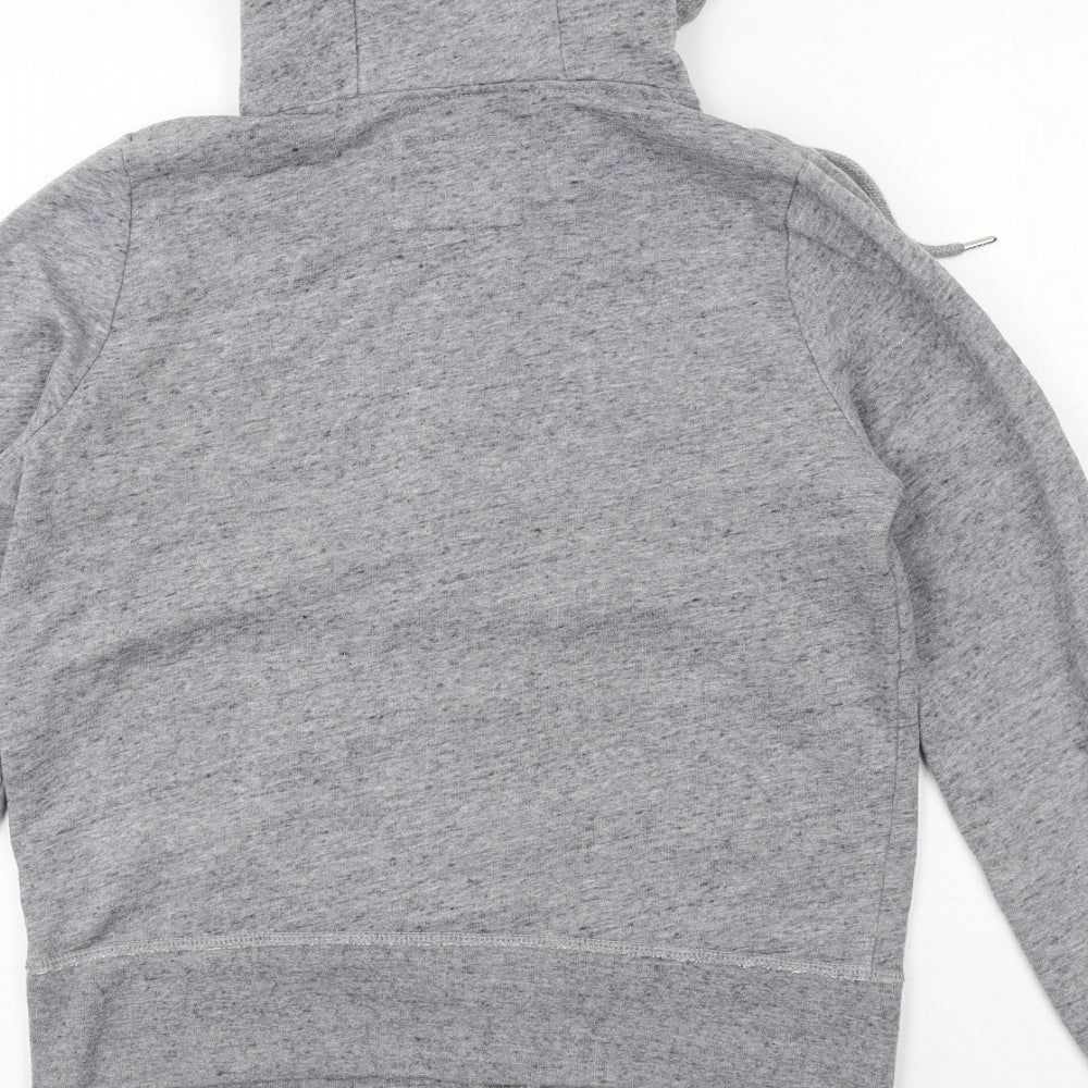 Abercrombie & Fitch Womens Grey Cotton Full Zip Hoodie Size M Zip