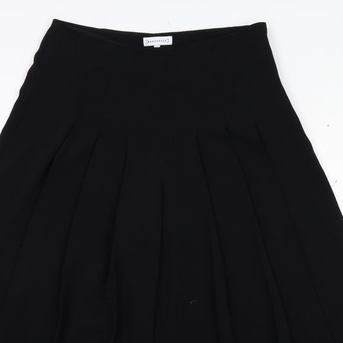 Warehouse Womens Black Polyester Trousers Size 10 Regular Zip