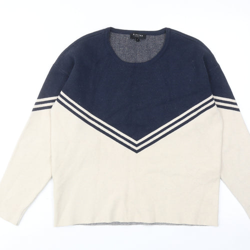 Selected Femme Womens Beige Round Neck Viscose Pullover Jumper Size S
