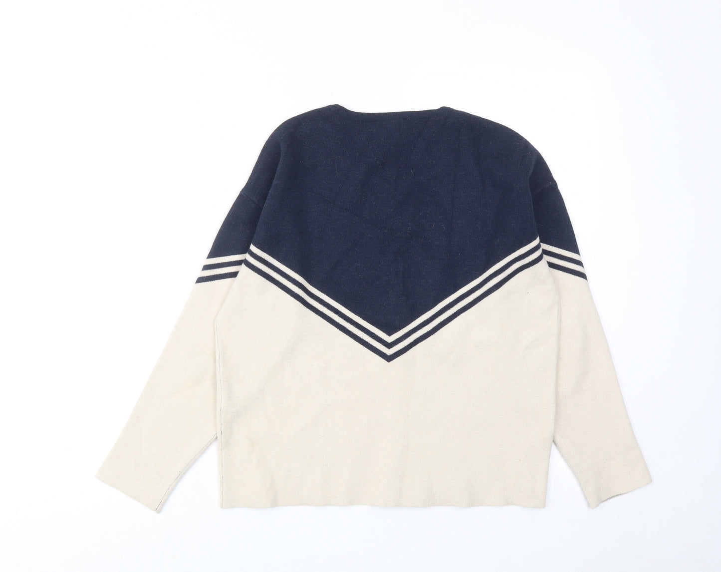 Selected Femme Womens Beige Round Neck Viscose Pullover Jumper Size S