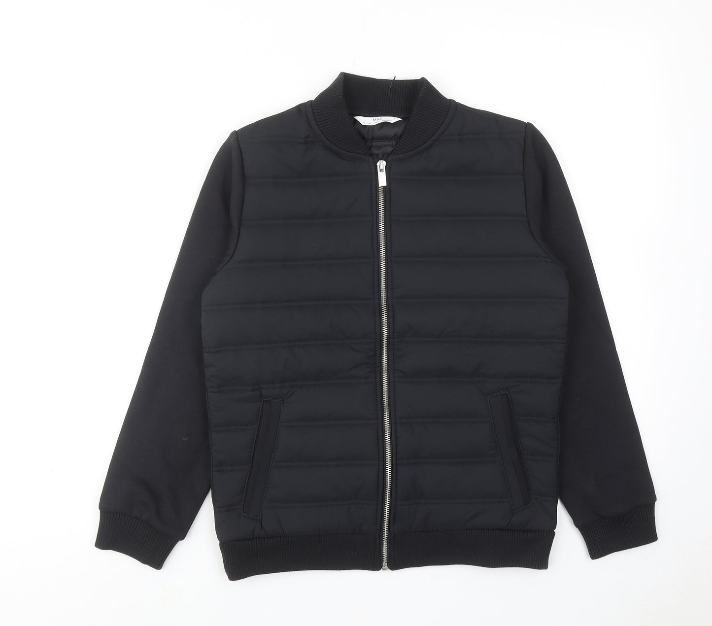 NEXT Boys Black Jacket Size 10-11 Years Zip