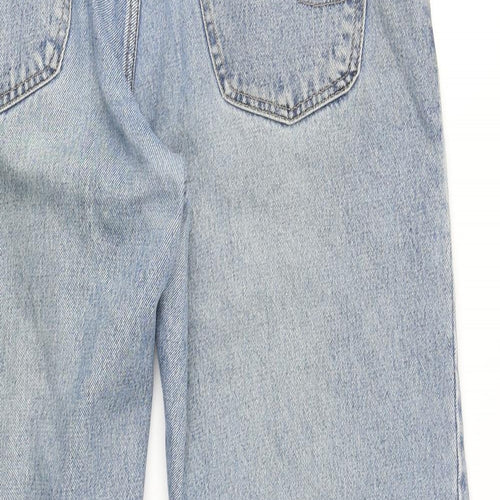 Lee Mens Blue Cotton Straight Jeans Size 36 in L27 in Regular Zip