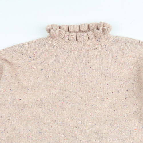 NEXT Womens Pink High Neck Acrylic Pullover Jumper Size S