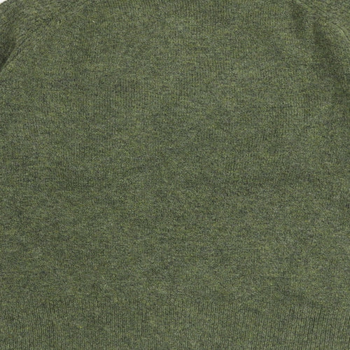 Marks and Spencer Womens Green Round Neck Acrylic Pullover Jumper Size S
