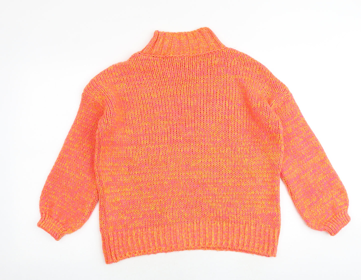 NEXT Womens Multicoloured High Neck Acrylic Pullover Jumper Size S
