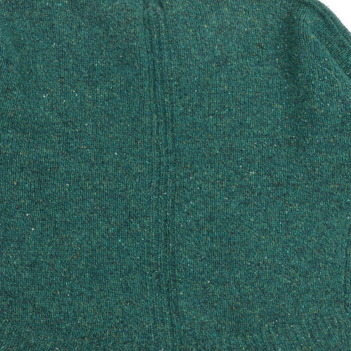 John Lewis Womens Green Mock Neck Wool Pullover Jumper Size 10