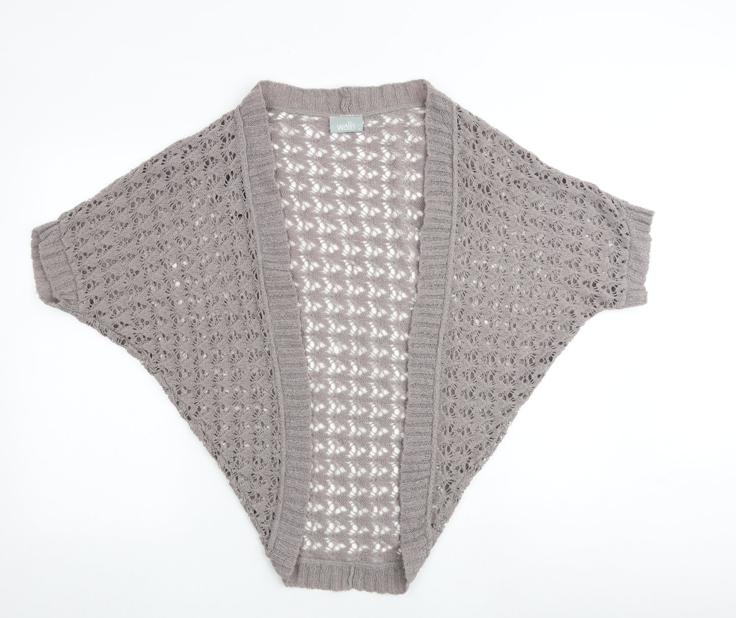 Wallis Womens Brown V-Neck Acrylic Cardigan Jumper Size S