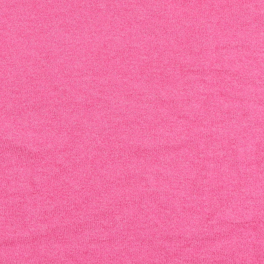 Marks and Spencer Womens Pink V-Neck Acrylic Pullover Jumper Size L