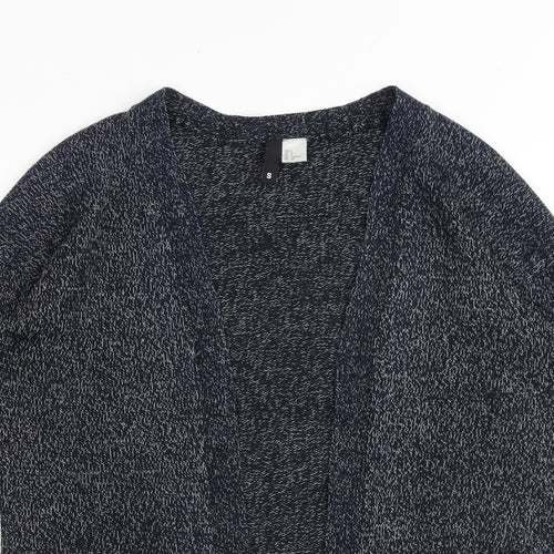 H&M Womens Grey V-Neck Acrylic Cardigan Jumper Size S