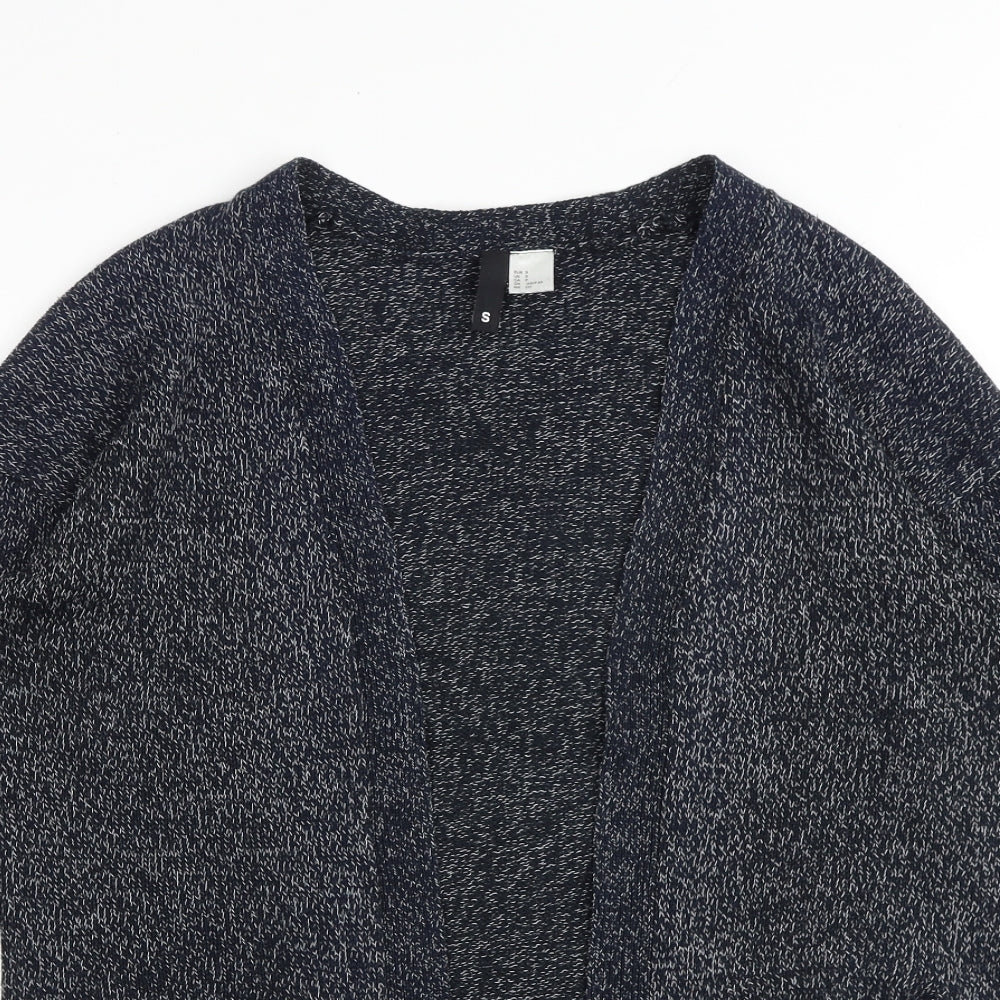 H&M Womens Grey V-Neck Acrylic Cardigan Jumper Size S