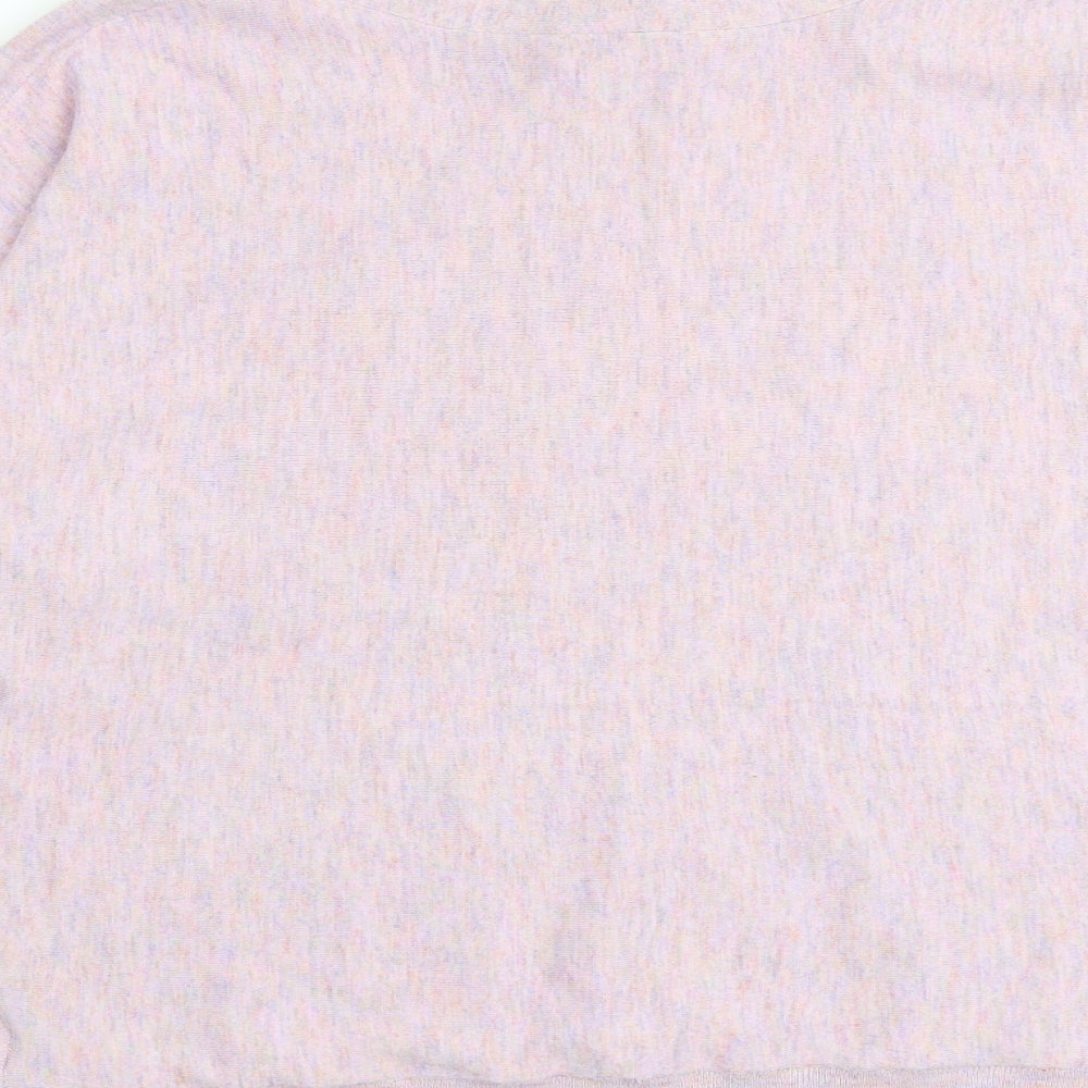 Monsoon Womens Pink Boat Neck Viscose Pullover Jumper Size M