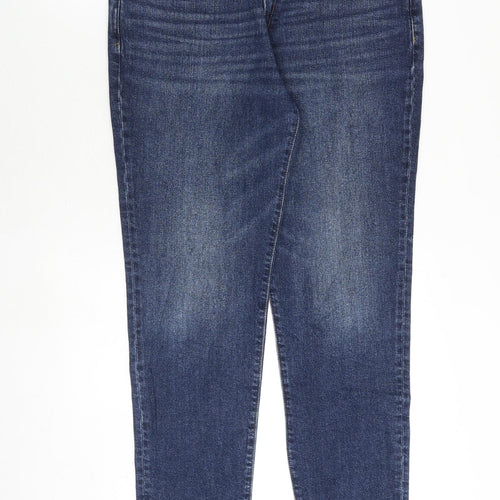 Gap Womens Blue Cotton Skinny Jeans Size 14 Regular Zip