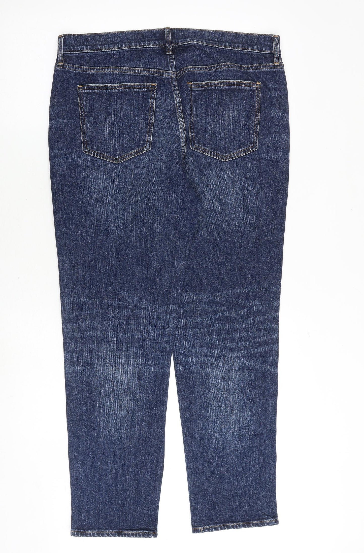 Gap Womens Blue Cotton Skinny Jeans Size 14 Regular Zip