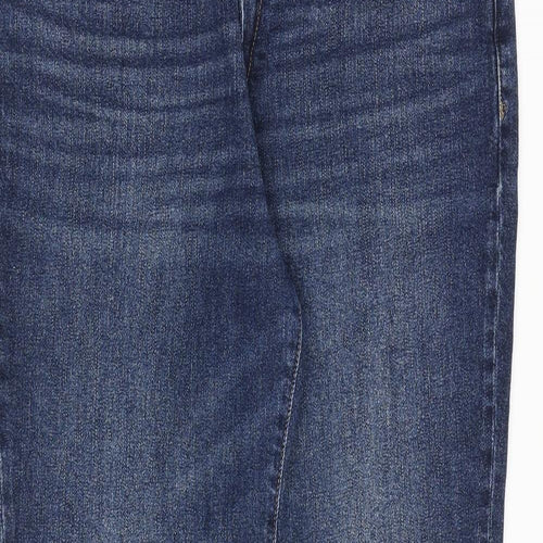 Gap Womens Blue Cotton Skinny Jeans Size 14 Regular Zip
