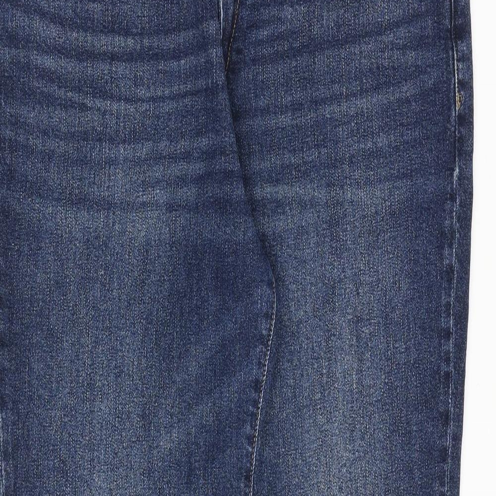Gap Womens Blue Cotton Skinny Jeans Size 14 Regular Zip