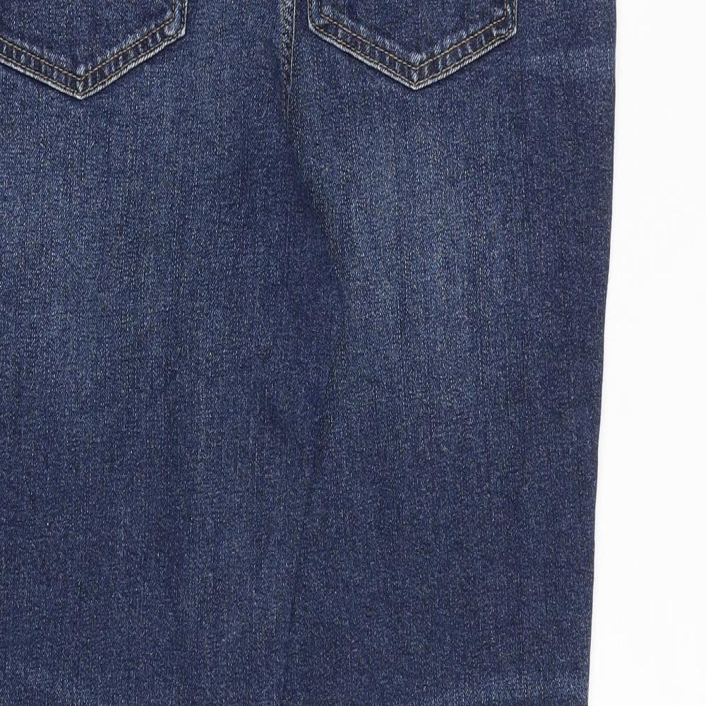Gap Womens Blue Cotton Skinny Jeans Size 14 Regular Zip