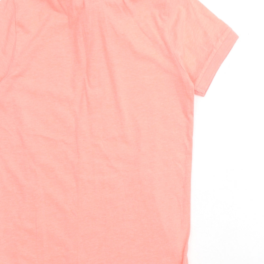 NEXT Boys Pink Polyester Basic Polo Size 9 Years Collared Button
