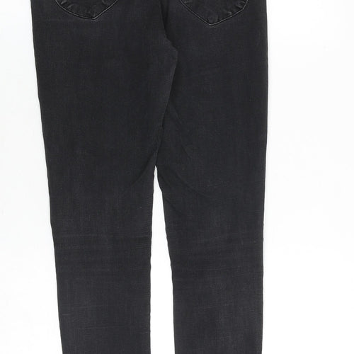 H&M Womens Black Cotton Skinny Jeans Size 28 in L32 in Slim Zip