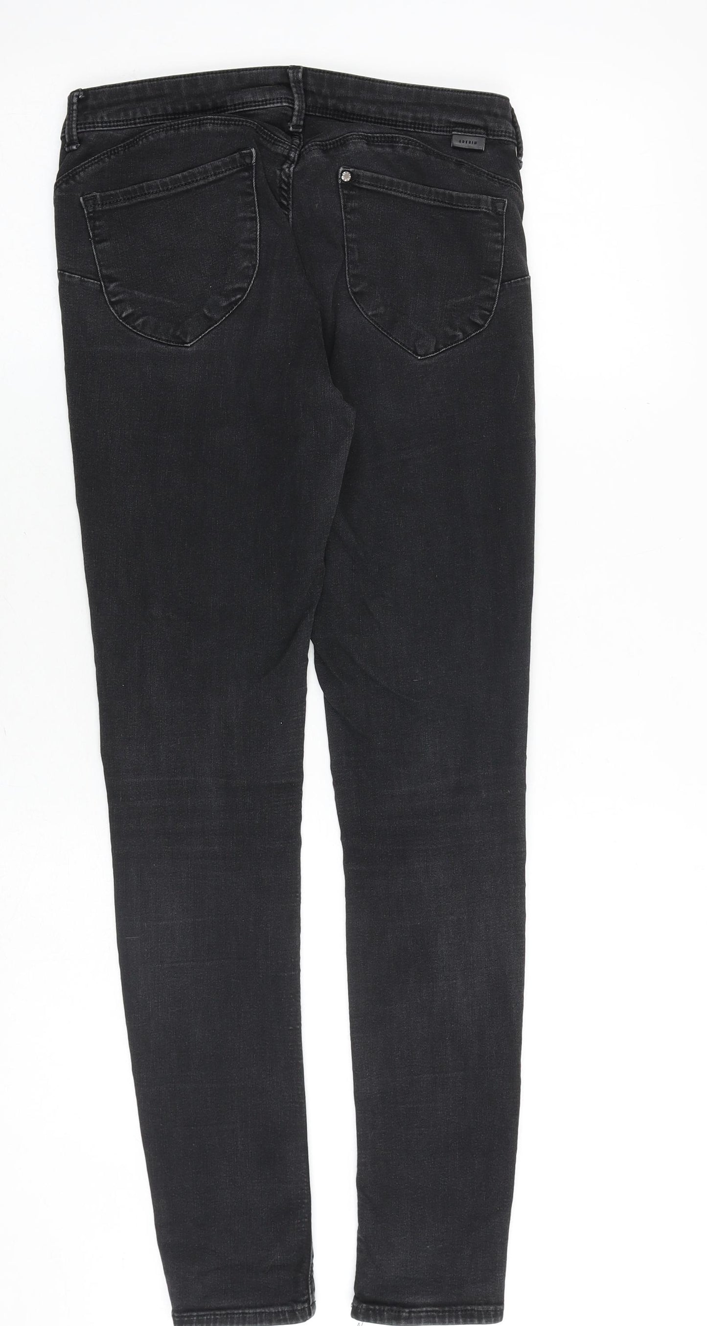 H&M Womens Black Cotton Skinny Jeans Size 28 in L32 in Slim Zip