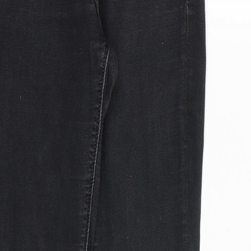 H&M Womens Black Cotton Skinny Jeans Size 28 in L32 in Slim Zip