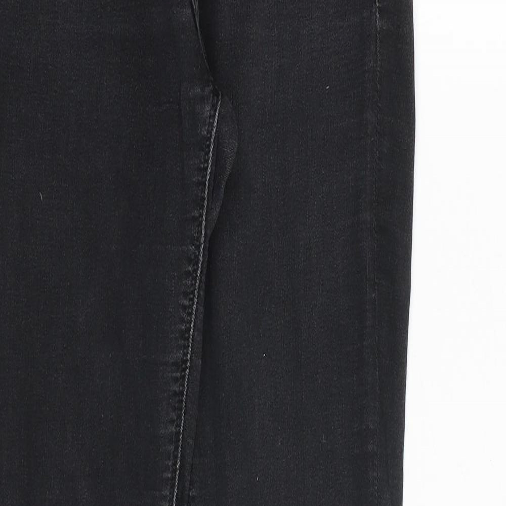 H&M Womens Black Cotton Skinny Jeans Size 28 in L32 in Slim Zip