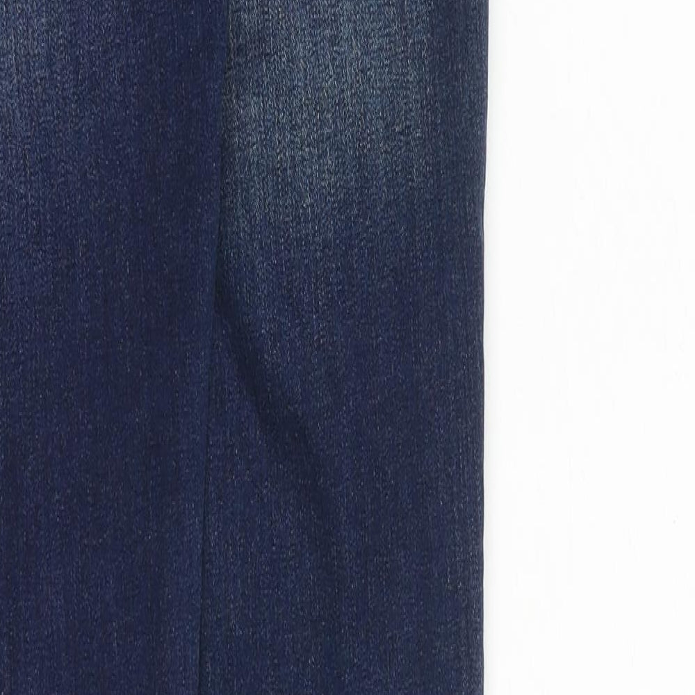 Superdry Womens Blue Cotton Jegging Jeans Size 25 in Slim Zip