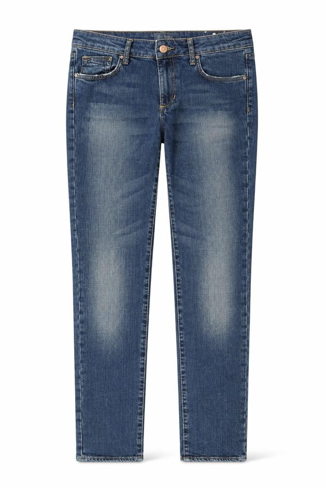 H&M Womens Blue Cotton Skinny Jeans Size 30 in Regular Zip