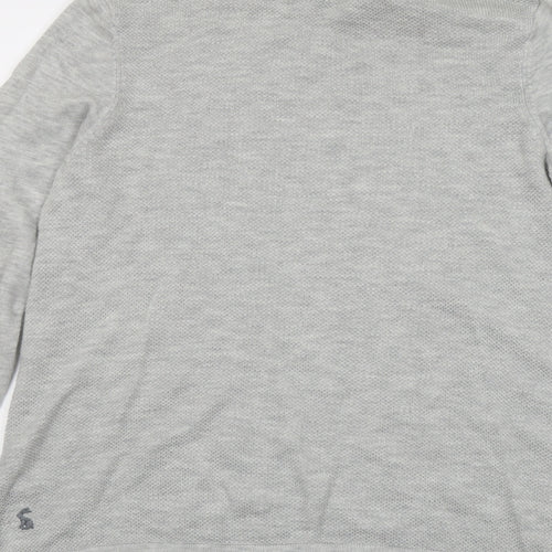 Joules Womens Grey Roll Neck Wool Pullover Jumper Size 12