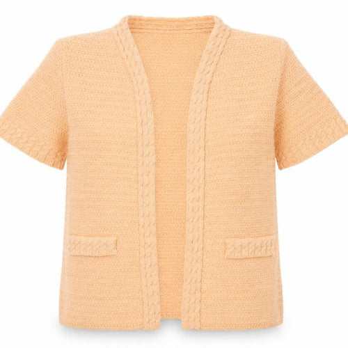 Mango Womens Pink V-Neck Acrylic Cardigan Jumper Size L