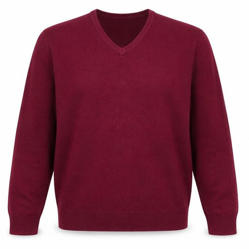 Blue Harbour Mens Purple V-Neck Acrylic Pullover Jumper Size M Long Sleeve