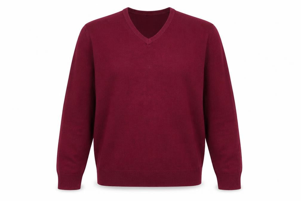 Blue Harbour Mens Purple V-Neck Acrylic Pullover Jumper Size M Long Sleeve